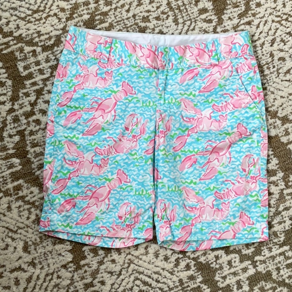 Lilly Pulitzer Pink and Blue Bermuda Shorts
